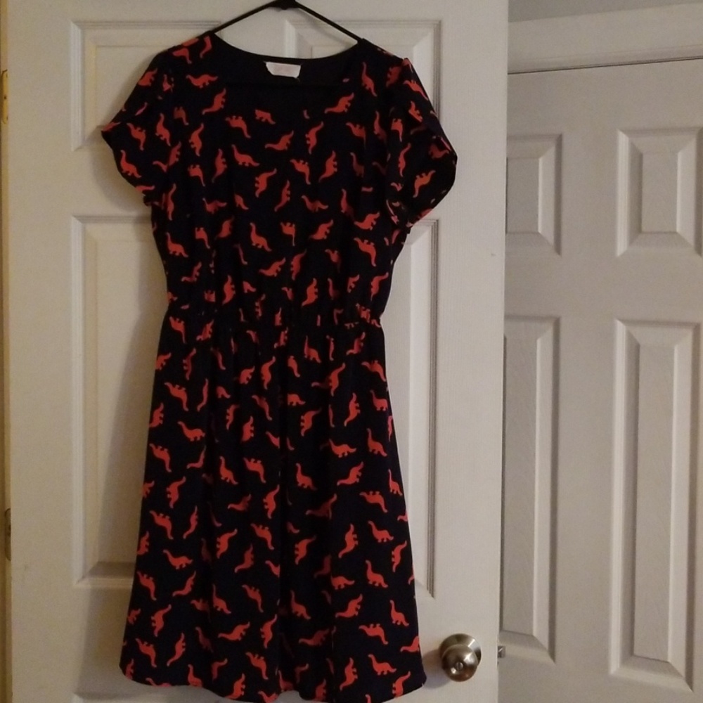 Dino Print Pullover Dress